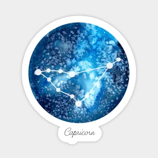 Capricorn Constellation | Star Sign | Watercolor Sticker